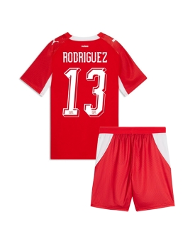 Billige Fotballdrakt Sveits Ricardo Rodriguez #13 Replika Hjemmedraktsett Barn VM 2026 Kortermet (med bukser)